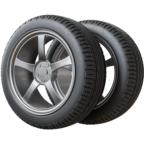 SteelGrip SG-800 Car Tires with Metal Alloy Wheels